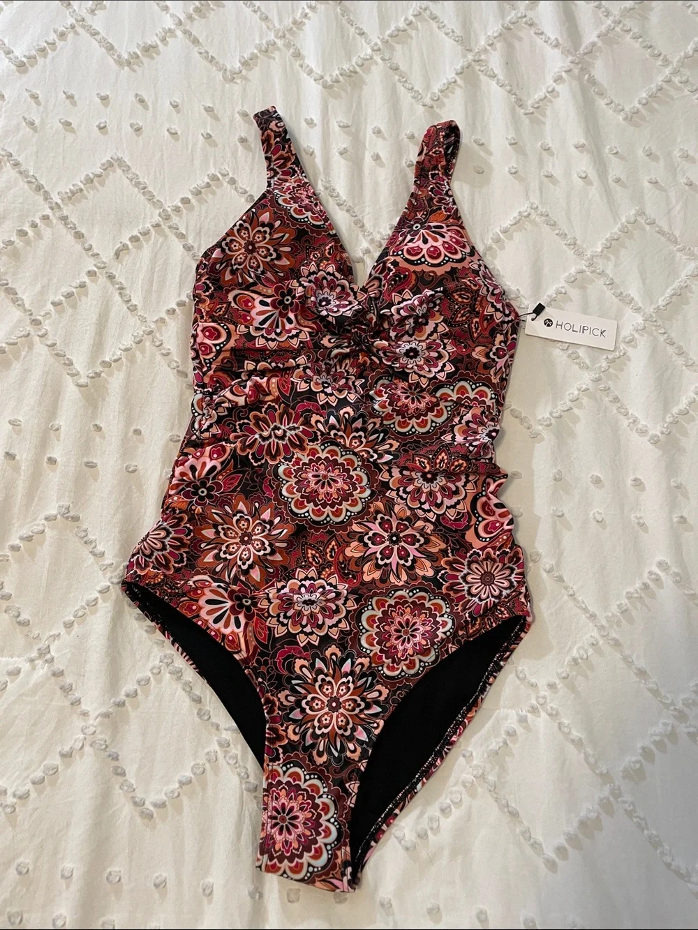 Holipick Tummy Control Swimsuit Push Up Bathing Suit Full Coverage Slimming nwt